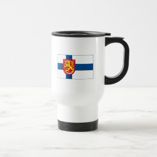 Finnland-Flagge w (helle) Tasse COA