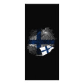 Finnland-Flagge Werbekarte (Hinten)