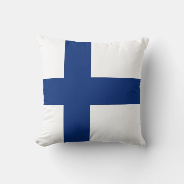 Finnland Flagge x Flaggenkissen Kissen (Vorderseite)