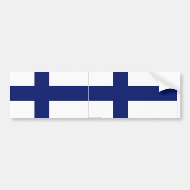 Finnland-Flaggen-Autoaufkleber Autoaufkleber (Vorne)