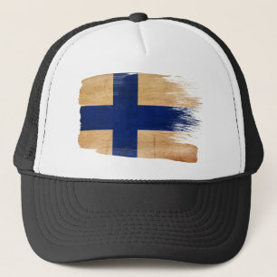 Finnland-Flaggen-Fernlastfahrer-Hut Truckerkappe