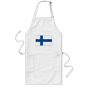 Finnland-Flaggen-(helle) Schürze