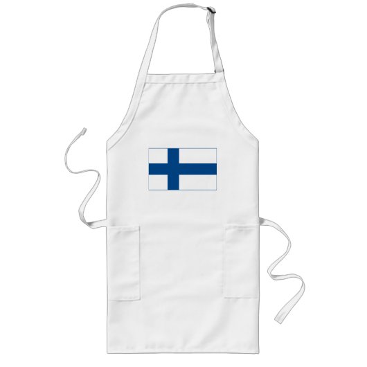 Finnland-Flaggen-(helle) Schürze (Vorne)