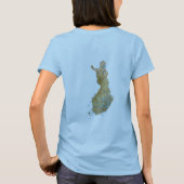Finnland - Flaggen + Karte + Text-T - Shirt (Rückseite)