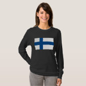 Finnland-Flaggen-T - Shirt (Vorne ganz)