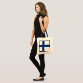 Finnland-Flaggen-Tasche Tragetasche (Vorderseite (Model))