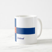 Finnland-Flaggen-Tasse Kaffeetasse (VorderseiteRechts)
