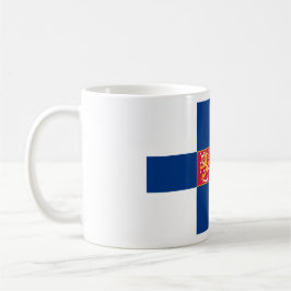 Finnland-Flaggen-Tasse Kaffeetasse