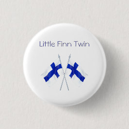 Finnland Flaggen - Twin Button
