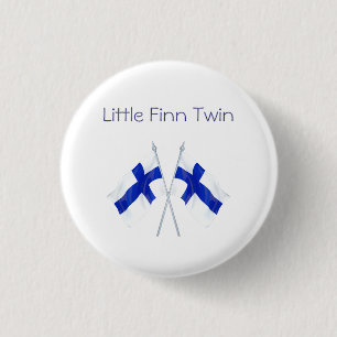 Finnland Flaggen - Twin Button