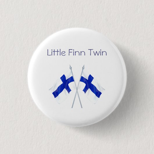 Finnland Flaggen - Twin Button (Vorderseite)