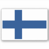 Finnland Flaggenaufkleber Aufkleber (Vorderseite)