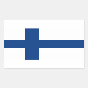 Finnland Flaggenaufkleber* Rechteckiger Aufkleber
