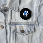 Finnland - Flaggenbiathlonist - Finnischer Biathlo Button (Beispiel)