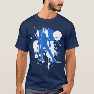 Finnland Flaggenbiathlonistin - Finnischer Biathlo T-Shirt