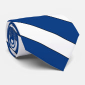 Finnland Flaggenfarben Elegant Krawatte (Gerollt)