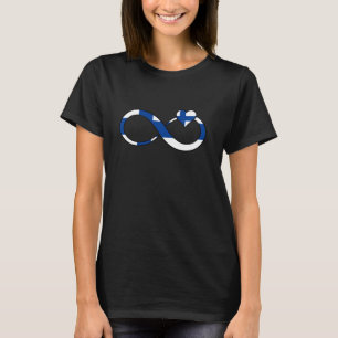 Finnland Flaggenfinnität Herzfinnisch Roots Finnis T-Shirt