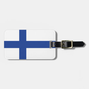 Finnland-Flaggengewohnheitsumbau Gepäckanhänger