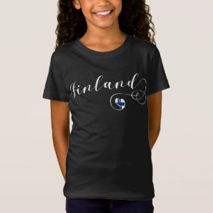 Finnland - Flaggenherz, Finnischer Stolz T-Shirt