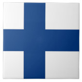 Finnland Flaggenliste Fliese (Vorderseite)