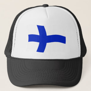 Finnland Flaggenmütze Truckerkappe