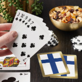 Finnland Flaggenplatzierungskarten Spielkarten (In Situ)