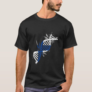 Finnland Flaggenstaat Molecule DNA Finnischer Stol T-Shirt