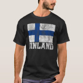 Finnland Flaggenstaat Roots Country Family Nationa T-Shirt (Vorderseite)