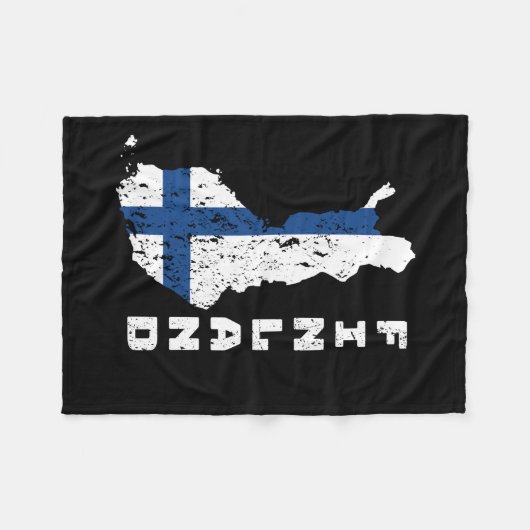 Finnland Fleecedecke (Vorderseite (Horizontal))