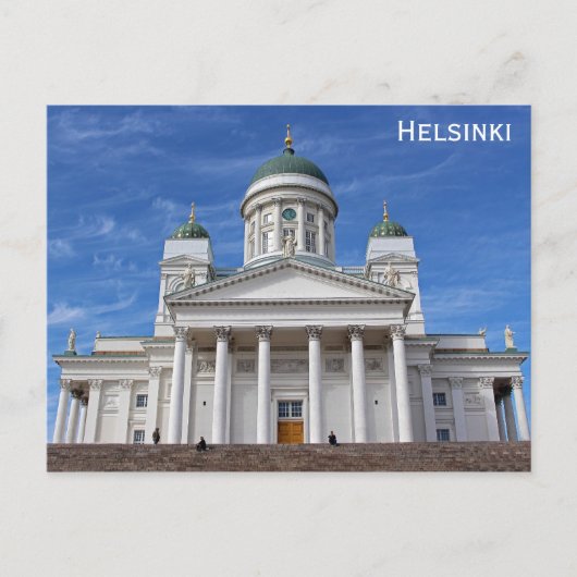 Finnland Foto Helsinki Kathedrale Postkarte (Vorderseite)