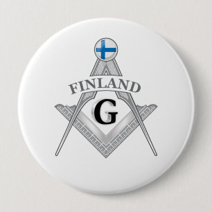 Finnland Freimaurerei Zeichen Button