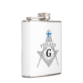 Finnland Freimaurerei Zeichen Flachmann (Rechts)
