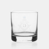 Finnland Freimaurerei Zeichen Whiskyglas (Rückseite)