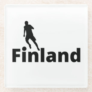 Finnland Fußball Glasuntersetzer