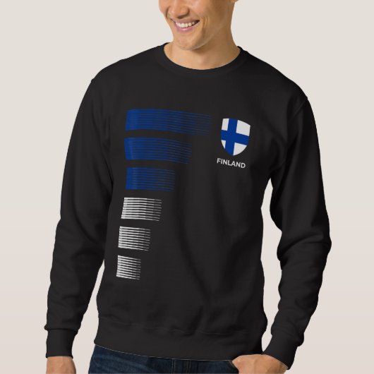 Finnland Fußball Jersey Sweatshirt (Vorderseite)