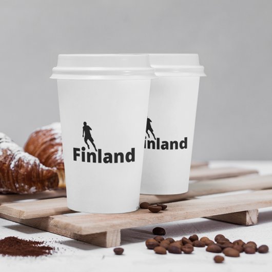 Finnland Fußball Pappbecher