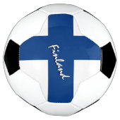 Finnland - Fußball und Finnische Flagge / Sport (Gedreht)