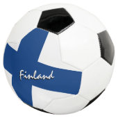Finnland - Fußball und Finnische Flagge / Sport (Dreiviertel)
