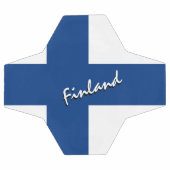 Finnland - Fußball und Finnische Flagge / Sport (Flach)