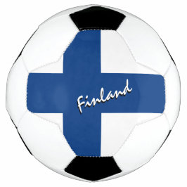 Finnland - Fußball und Finnische Flagge / Sport