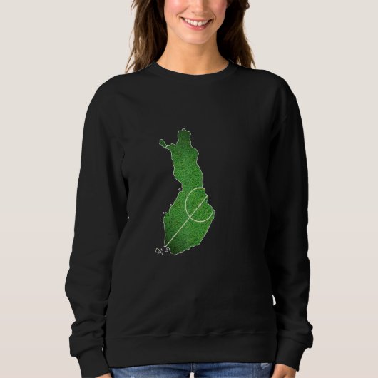Finnland Fußballplatz Sweatshirt (Vorderseite)