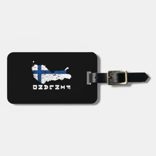 Finnland Gepäckanhänger (Vorderseite horizontal)