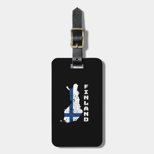 Finnland Gepäckanhänger (Vorderseite vertikal)