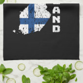 Finnland Geschirrtuch (Gefaltet)