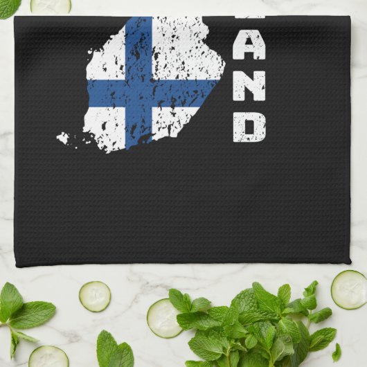 Finnland Geschirrtuch (Gefaltet)