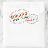 Finnland hat das geschafft rechteckiger aufkleber (Tasche)