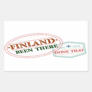 Finnland hat das geschafft rechteckiger aufkleber