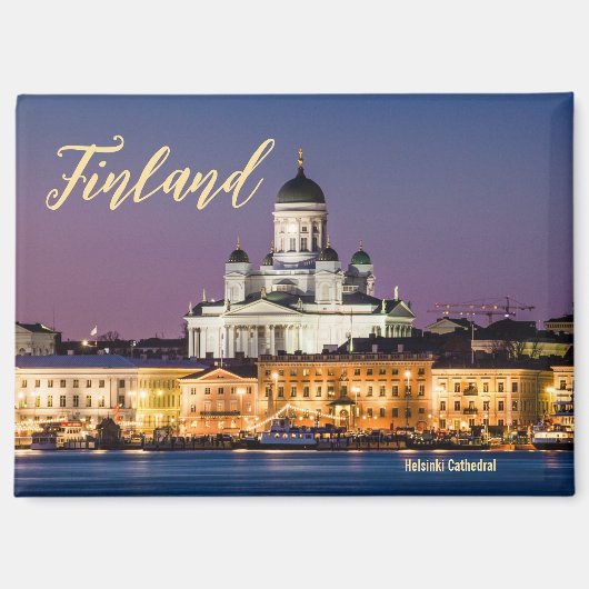 Finnland Helsinki-Dom Souvenir Magnet (Vorderseite)