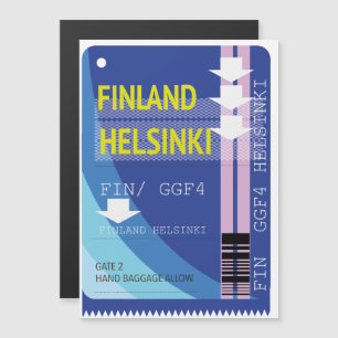 Finnland - Helsinki-Fahrkarte Magnetkarte