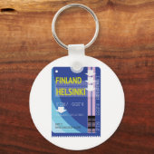 Finnland - Helsinki-Fahrkarte Schlüsselanhänger (Vorderseite)